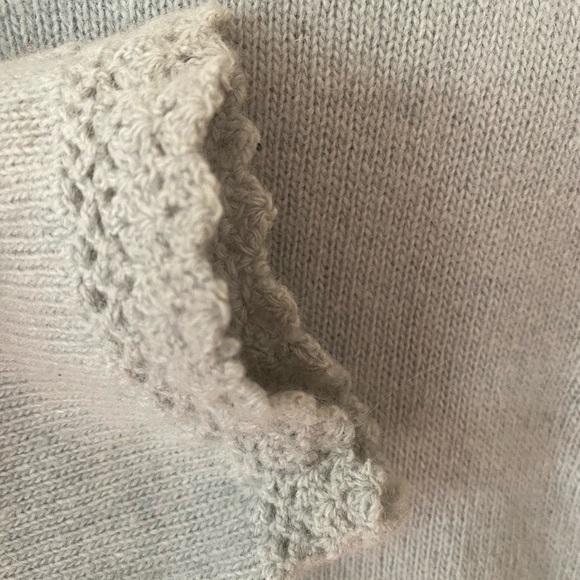 Moiselle Light-blue turtleneck wool Sweater. Women's XS. - Picture 3 of 10